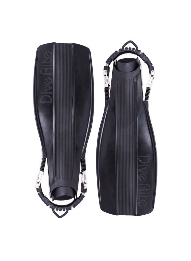 Dive Rite XT Fins Fixed Buckle-S BLACK